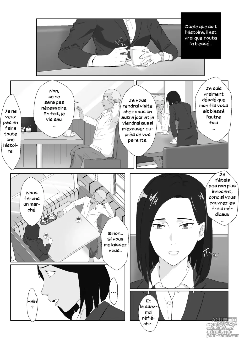 Page 9 of doujinshi Ma mère, carrièriste, a été victime d'un délinquant 01