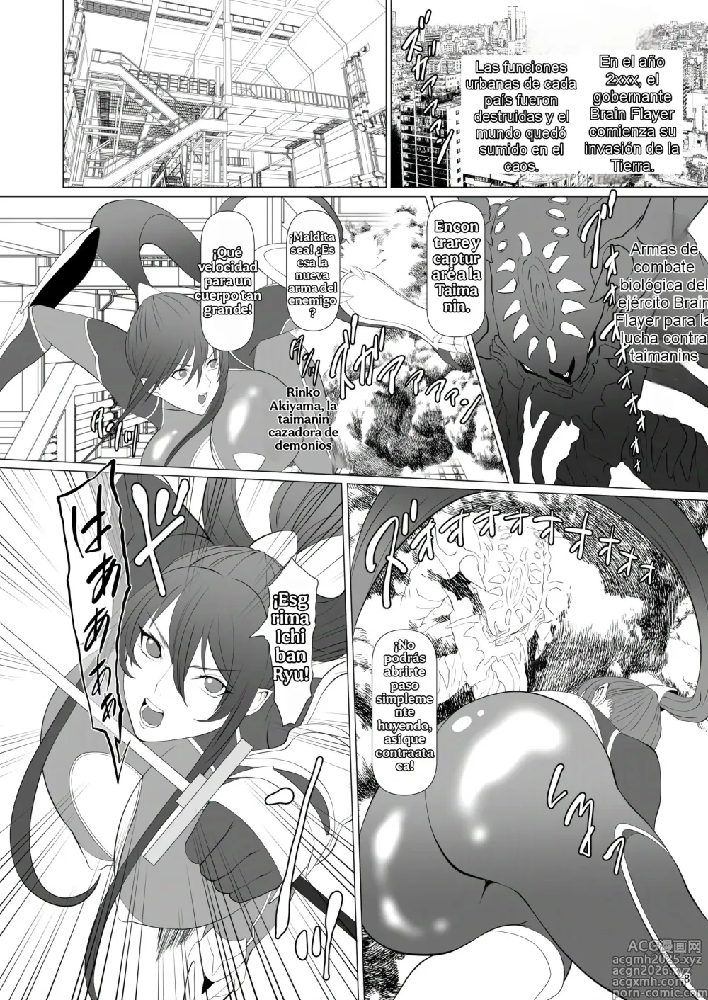 Page 7 of doujinshi ¡Bienvenidos a la Isla Ganadera Taimanin 2! Edición Rinko. En