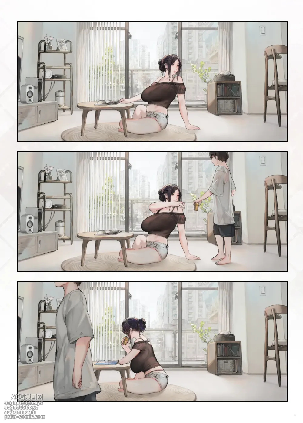 [Aoin no Junreibi (Aoin)] Gokinjo no Oku-san Yasumi no Hi wa Ie de Himasou 地方的太太假日在家闲闲无事 [Chinese] [Digital]-4