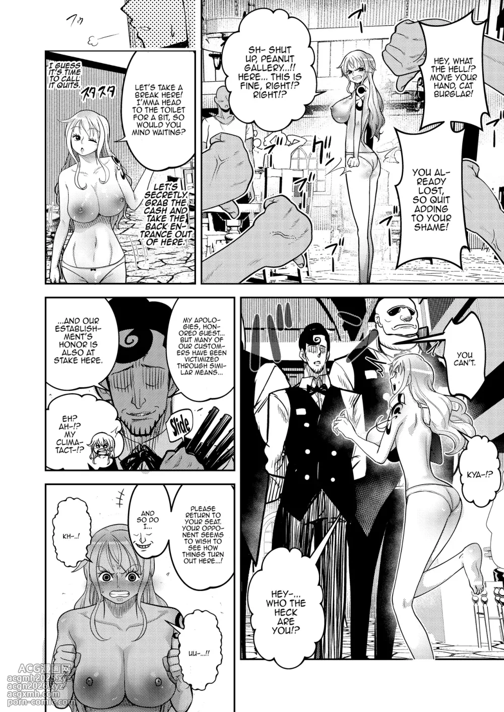 [Shimono Cable] Hage Mob to Nami-san Wakarase Honban Yakyuuken | Book About Nami Getting Taught a Lesson by a Bald Mob in Strip Rock, Paper, Scissors (One Piece) [English] {Doujins.com}-10