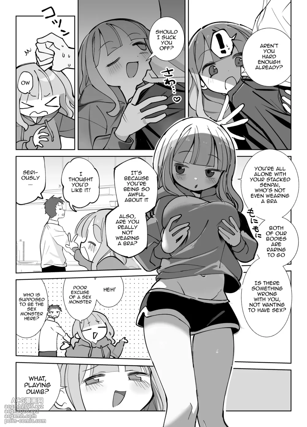 [Sumomo (Sumomo)] Nama Onaho Senpai /  Raw Onahole Senpai -The Horny Senpai Provokes Her Kouhai And He Fucks Her Brains Out And Cums Over And Over [SHORTENED] [English] {Doujins.com}-10