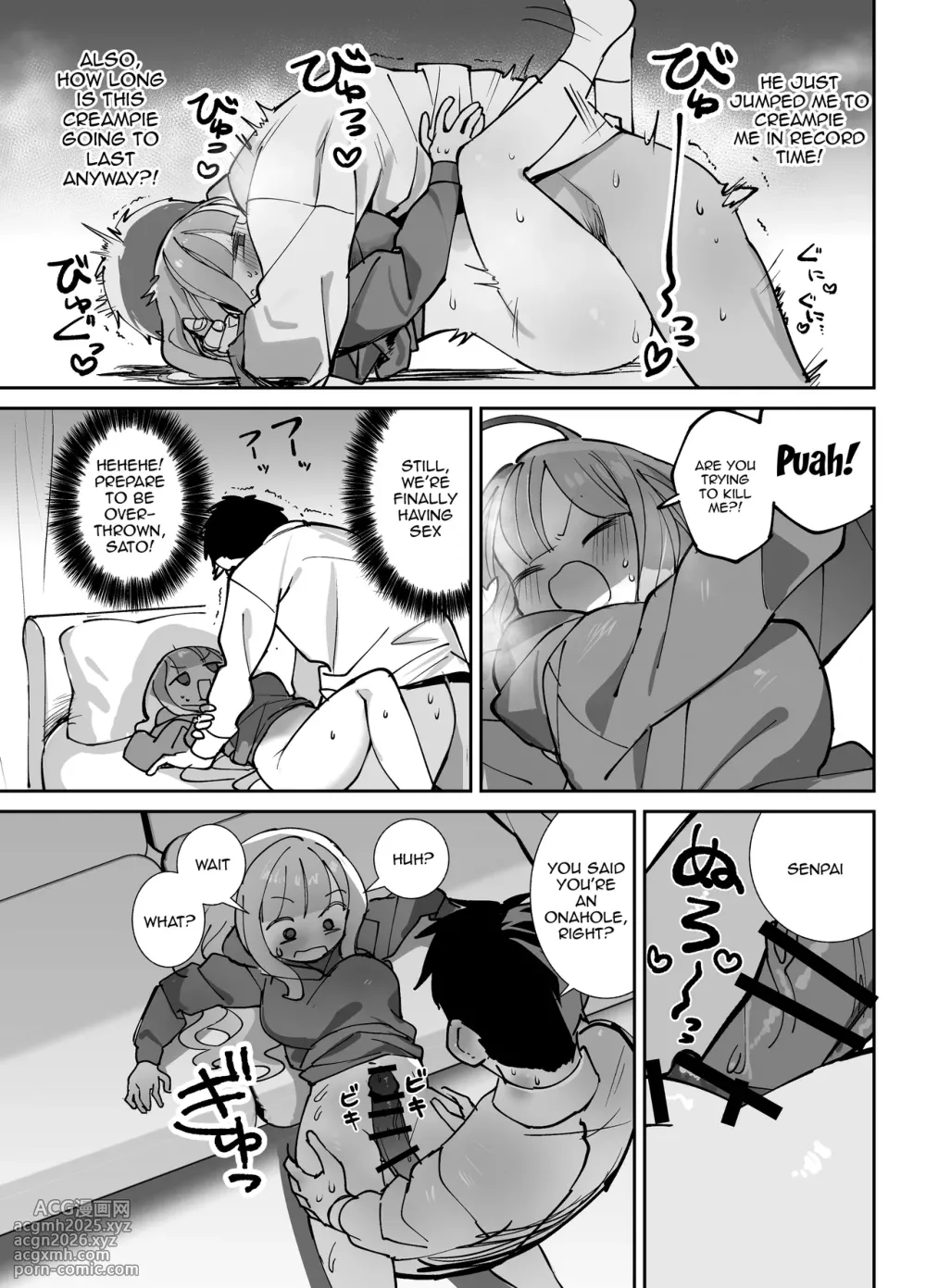 [Sumomo (Sumomo)] Nama Onaho Senpai /  Raw Onahole Senpai -The Horny Senpai Provokes Her Kouhai And He Fucks Her Brains Out And Cums Over And Over [SHORTENED] [English] {Doujins.com}-16
