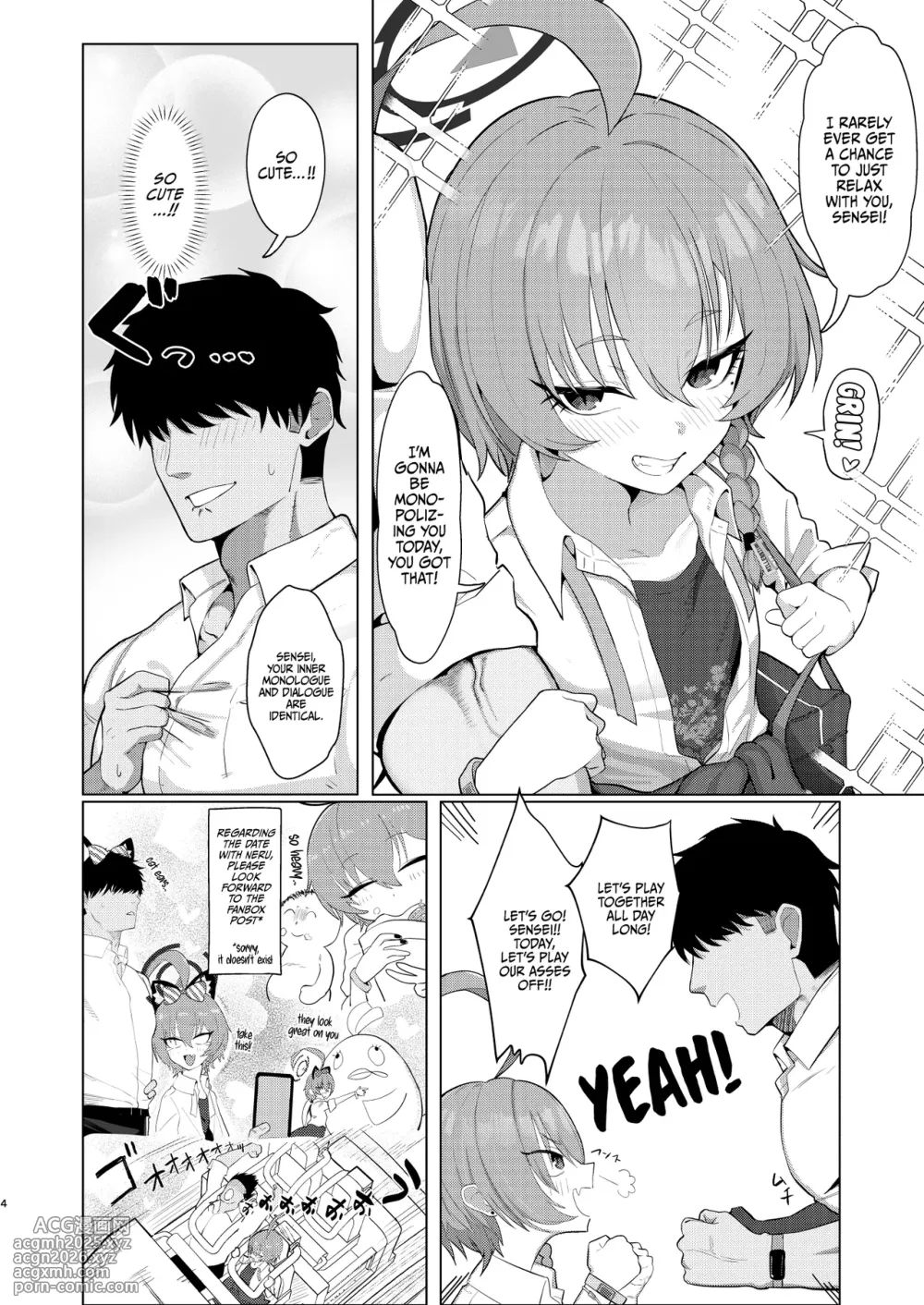 [Hakeverse (Hakeashi)] Neru to Date shite Icha Love Sex Hon | Book About Going on a Date and Having Sex with Neru (Blue Archive) [English] {Doujins.com} [Digital]-3
