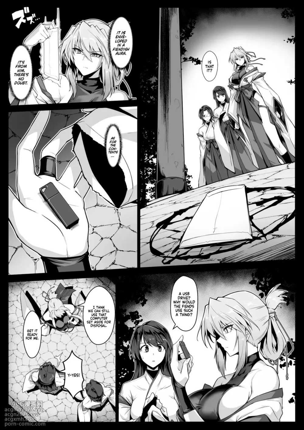 [Hokkebain! (Halcon)] Hama no Miko Ingoku ni Otsu 2 | Exorcist Maidens 2: The Fall to Lustful Hell [English] [Shiromaru] [Digital]-12