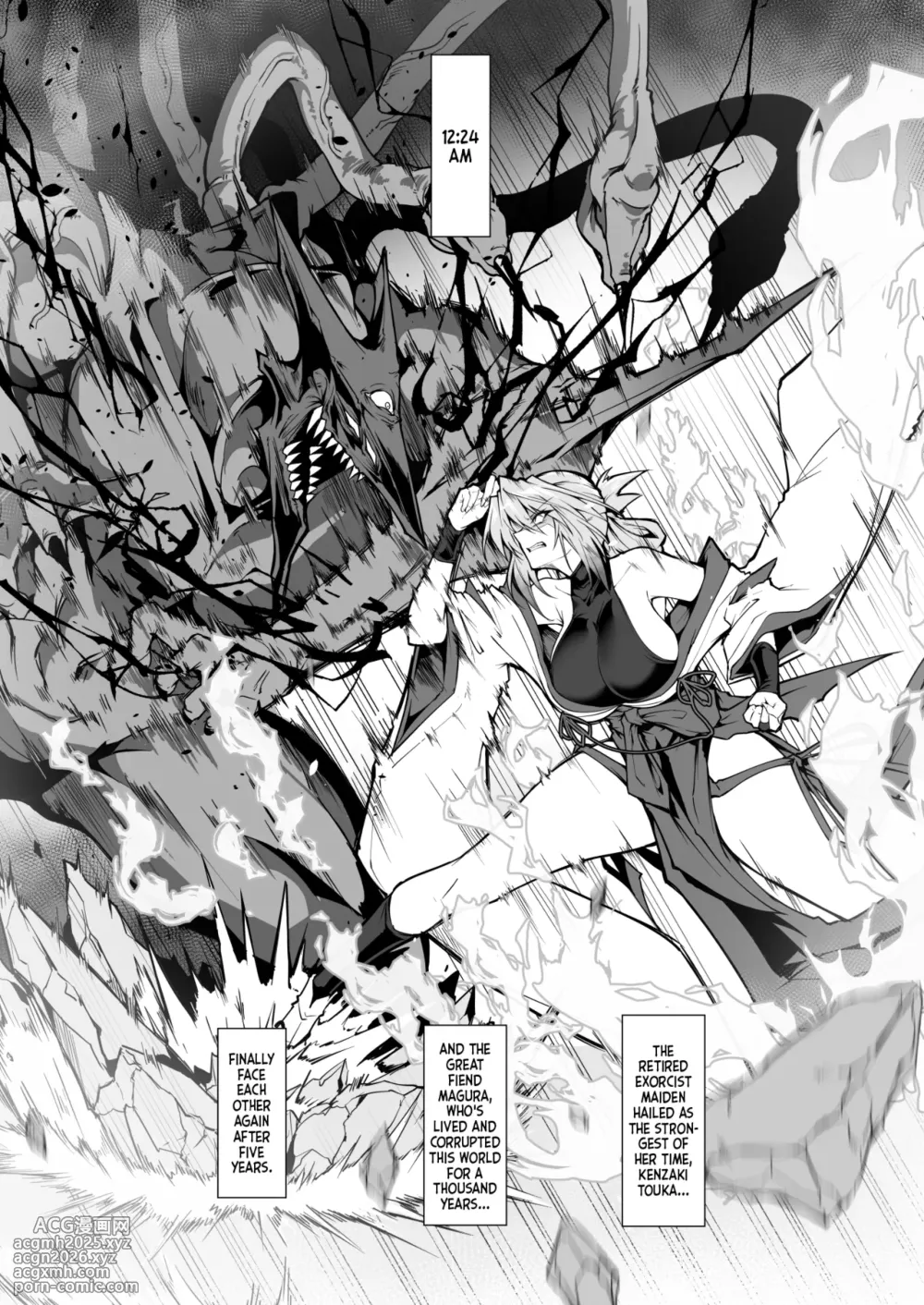 [Hokkebain! (Halcon)] Hama no Miko Ingoku ni Otsu 2 | Exorcist Maidens 2: The Fall to Lustful Hell [English] [Shiromaru] [Digital]-32