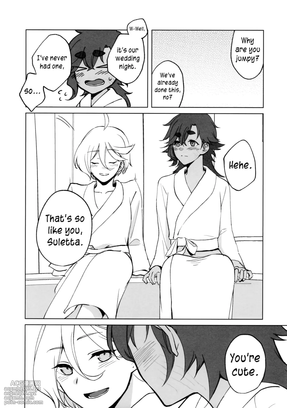 (Chou G Spirits 2023) [Hyakkei (Keirei)] Their Wedding Night (Mobile Suit Gundam: The Witch from Mercury) [English] [joobuspaidatr]-6
