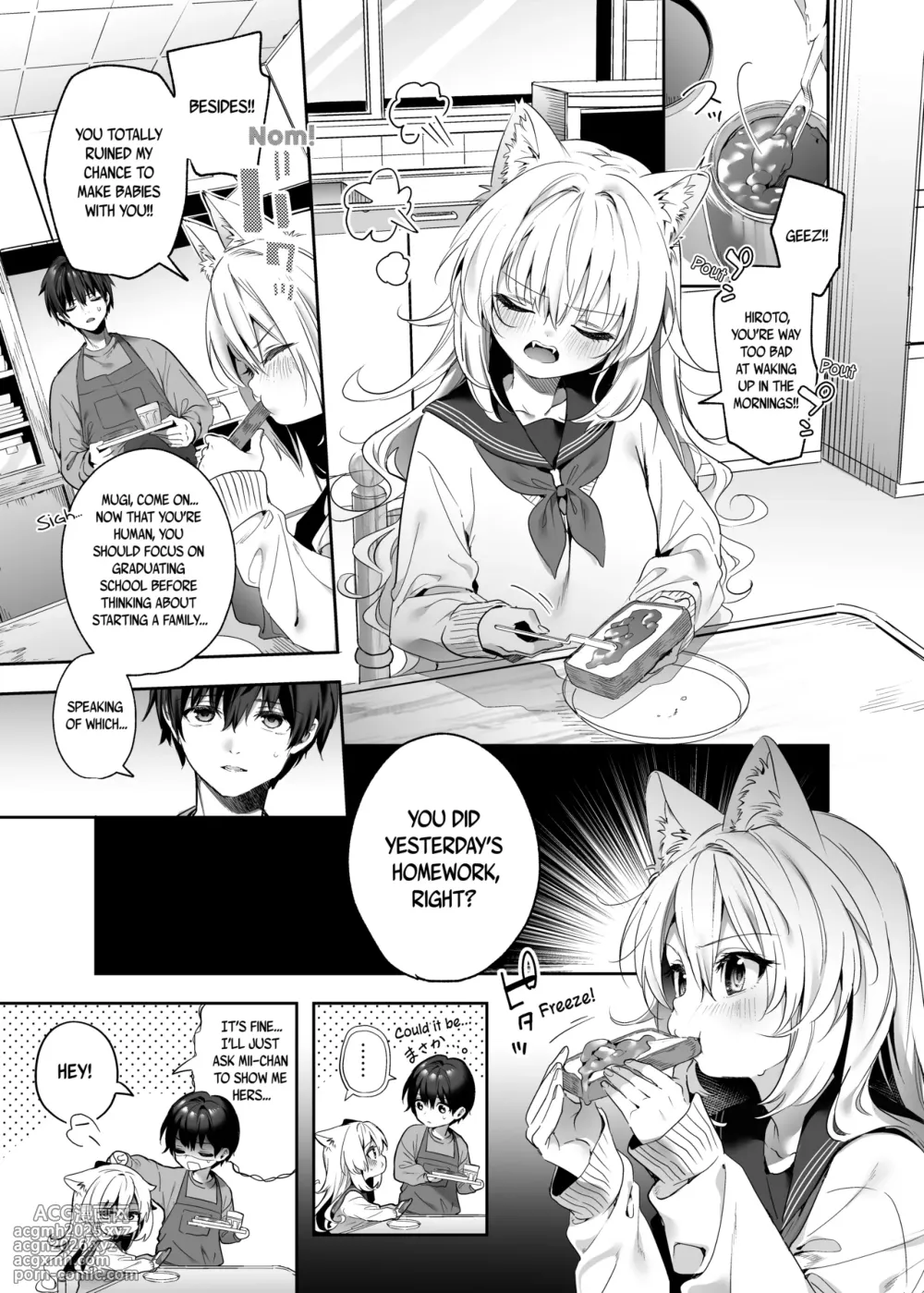 [Ringo no Naru Ki (Kise Itsuki)] Mugi no Ongaeshi -Gakuseihen- | Mugi's Repayment -Student Arc- [English] [Vivid Rabbit Translation] [Digital]-6