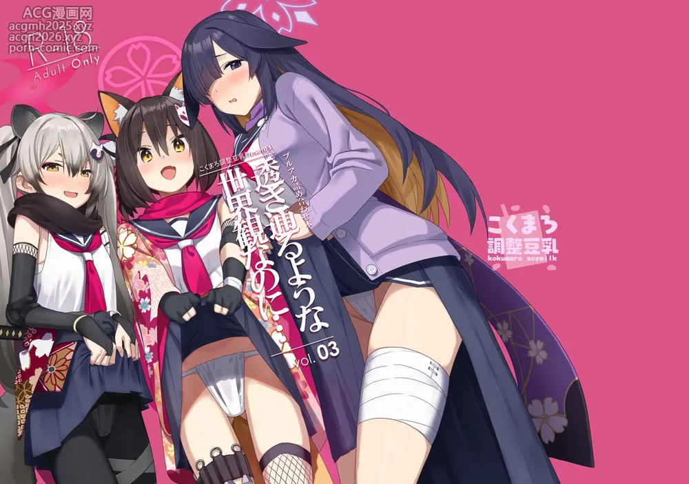 [kokumaro soymilk (Auman Zureedus)] Sukitooru You na Sekaikan nanoni... Vol. 03(陰毛なしver) (Blue Archive) [Digital]-1