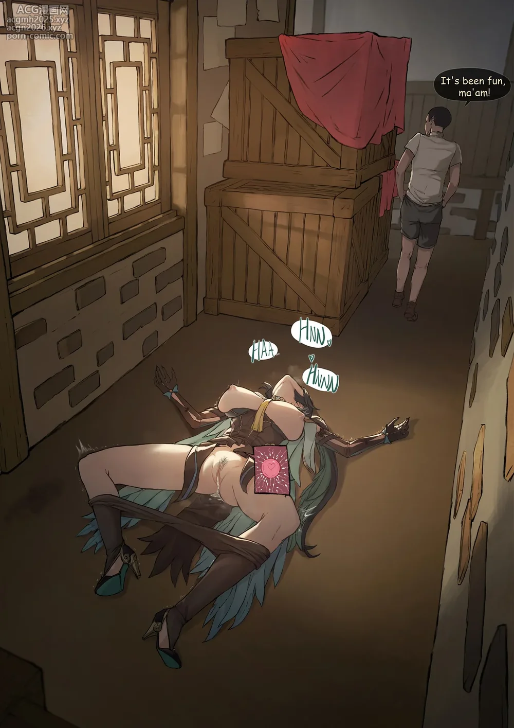 [Frozenspiderlily][Frzspiderlily] Xianyun - Back alley(text) | 閑雲 - 后巷 (Genshin Impact) [无修] [English] (Fertilization Edit)-7