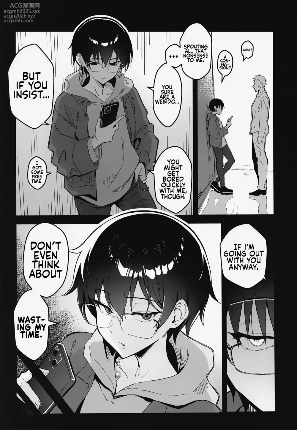 [Sukebe Hatsudenjo (Hatsuden Pengin)] Buaisou na Kakure Kyonyuu Boyish Kanojo to Taikutsu na Date | A Boring Date with My Blunt, Boyish Babe and Her Hidden Assets [English] [Digital] [TheWhiteLine]-2