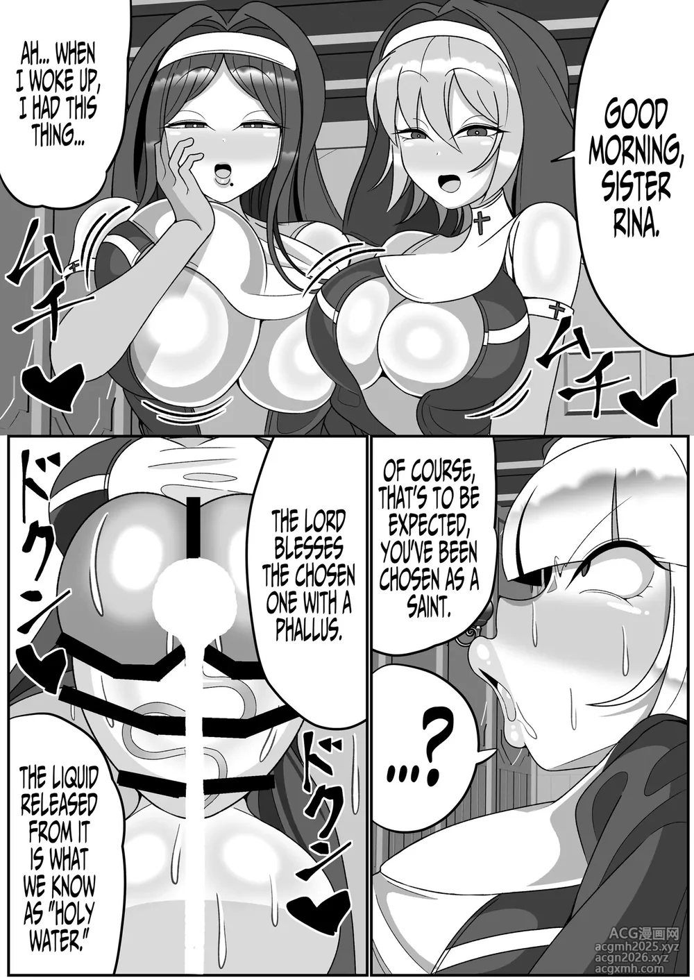 [Mado Fumura (Madofu)] Futanari Seijo Shasei Kinshirei | Dick Slingin' Saintess ~Ejaculation Prohibition~ [English] [Iulius]-5