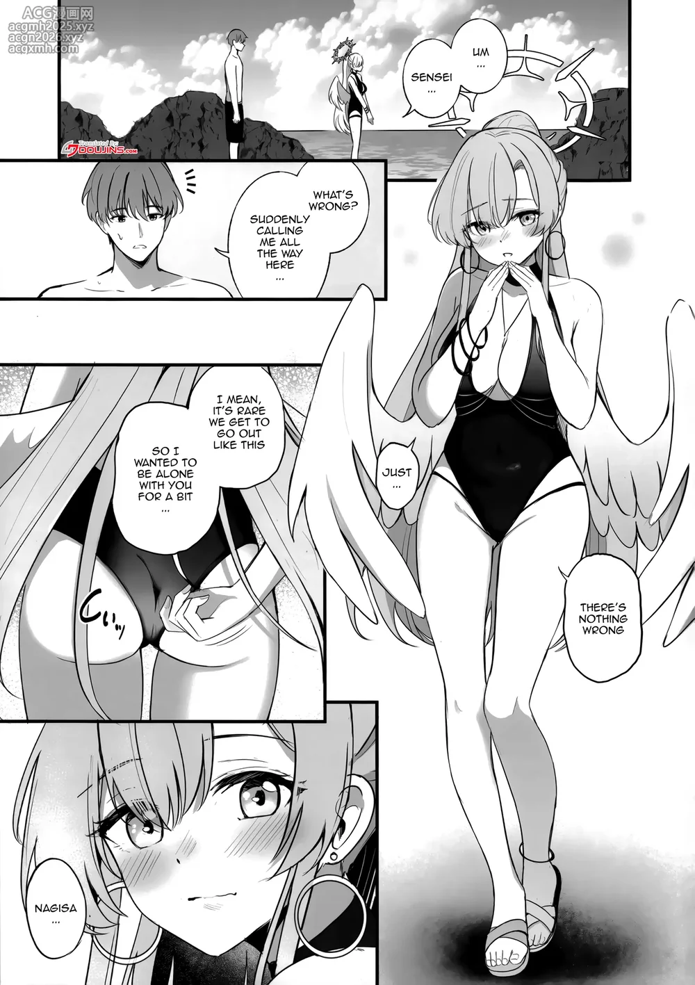 (C106) [Koniro Kajitsu (KonKa)] Nagisa no Natsu no Omoide - Nagisa Summer Memory (Blue Archive) [English] {Doujins.com}-2