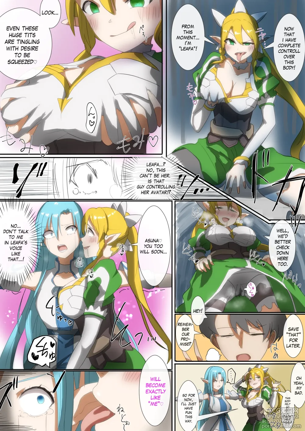 [Hyoui Lover (Rim)] SAO Asuna & Leafa Body Jack [English]-4