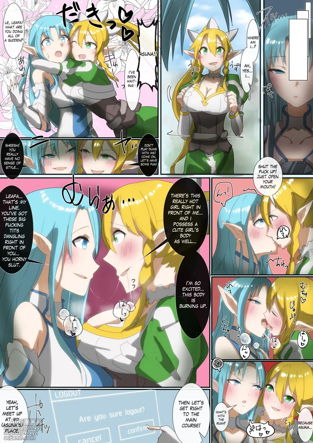[Hyoui Lover (Rim)] SAO Asuna & Leafa Body Jack [English]-6