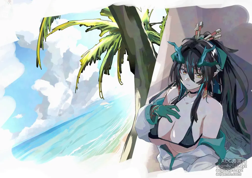 (C106) [Shirube Yu (Yubeshiru)] Shii to Mizugi Ecchi suru Hon | 和泳装的夕涩涩的本 (Arknights) [Chinese] [角都九阳个人汉化]-1