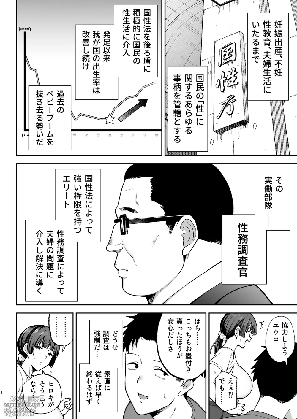 [ゴールデンバズーカ (ガガーリン吉)] 性務調査は突然に。 〜愛する妻への生ハメ調査〜-5