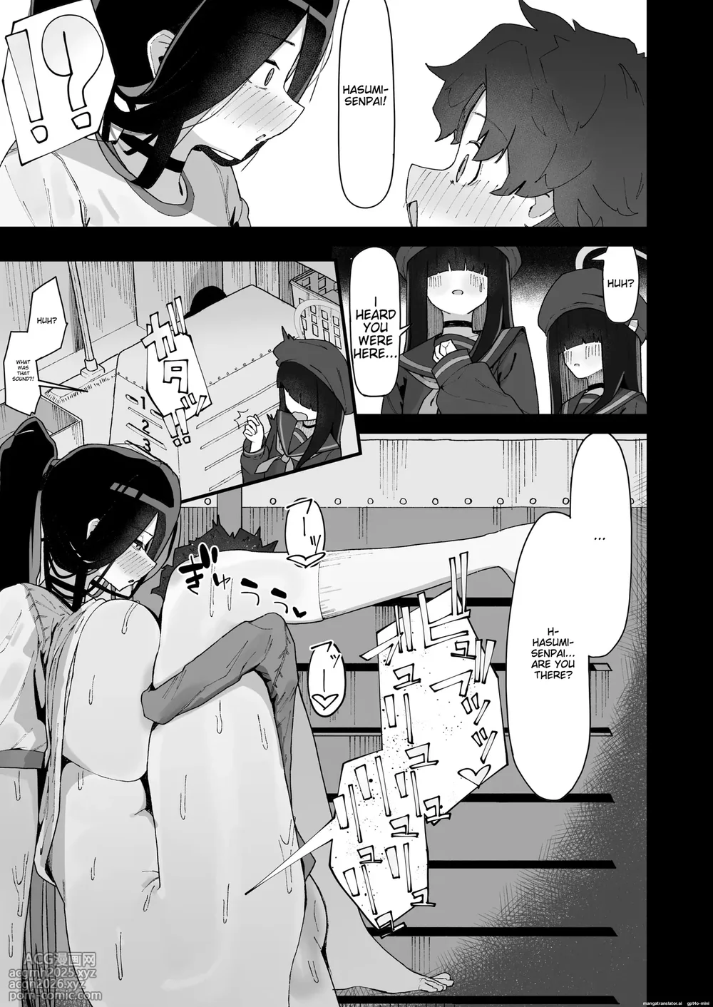 Hiding with Hasumi in the gym storage room for some steamy fun♡-6