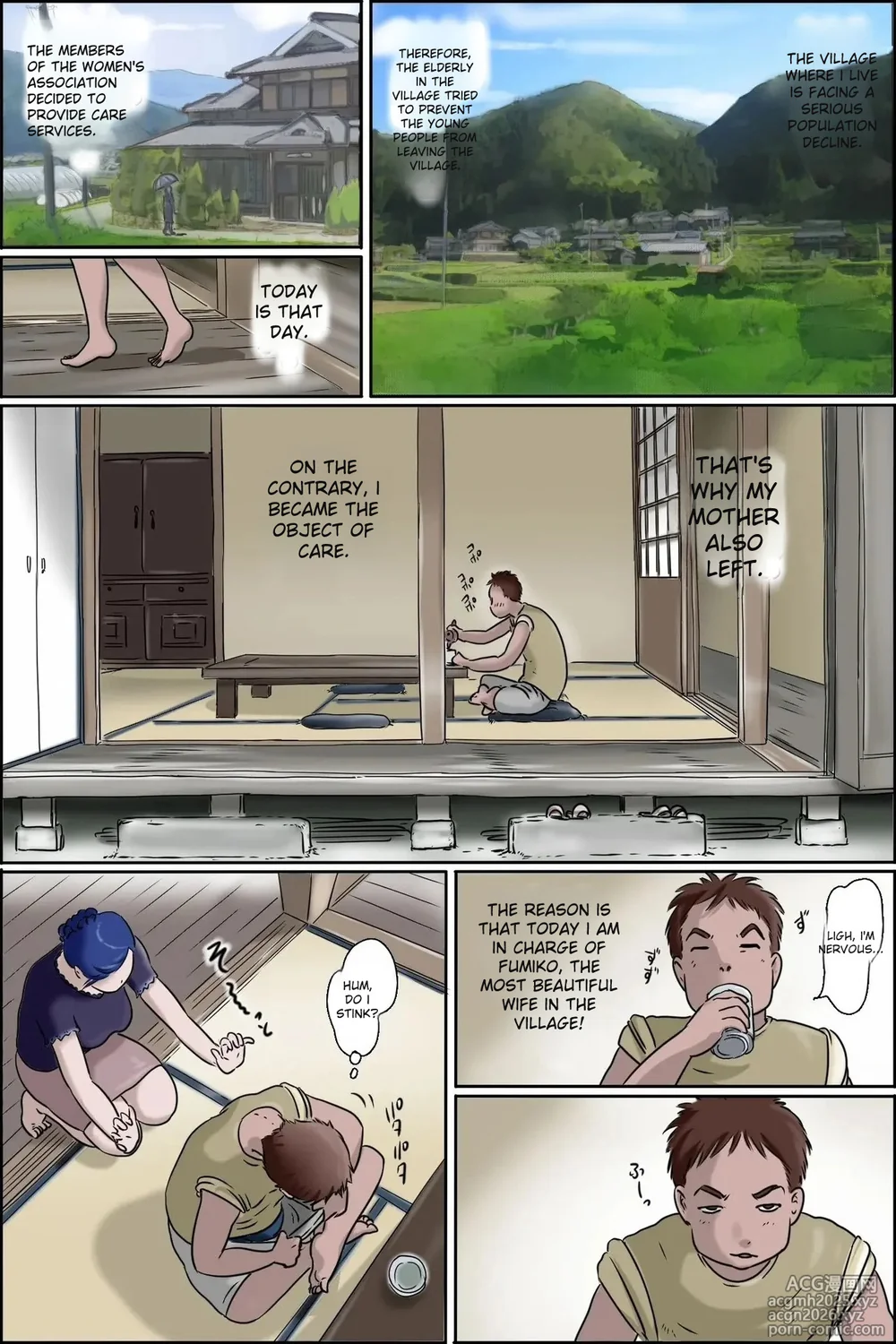 [Zenmai Kourogi] Ore no Mura no Care Service | Care Service in My Village (Usukuchi) [English] [AI Translation]-3