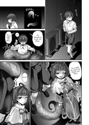 A desperate horny schoolboy deliberately goes into tentacle girl&#039;s territory at night because he wanted to be eaten sexually? Boy vs Shogo-tan