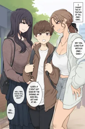 Megutai Choushin Onee-san-tachi ni Ryousoku kara Press Sarete Nigerarenai Sex | Sex Where I&#039;m Sandwiched Between Tall, Busty Onee-sans and Unable to Escape