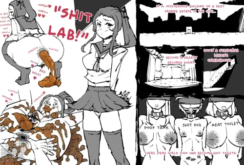 Gluttonous Scat Squishing Sisters - Idea Notebook - &quot;Shit Lab!&quot;