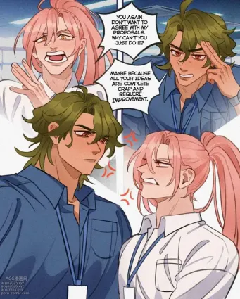 Office au Matchablossom comic